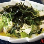 豆腐とアボカドのサラダ・塩麹ドレッシング