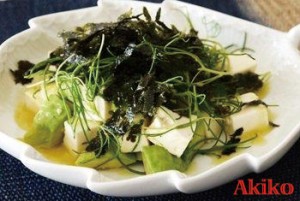 豆腐とアボカドのサラダ・塩麹ドレッシング